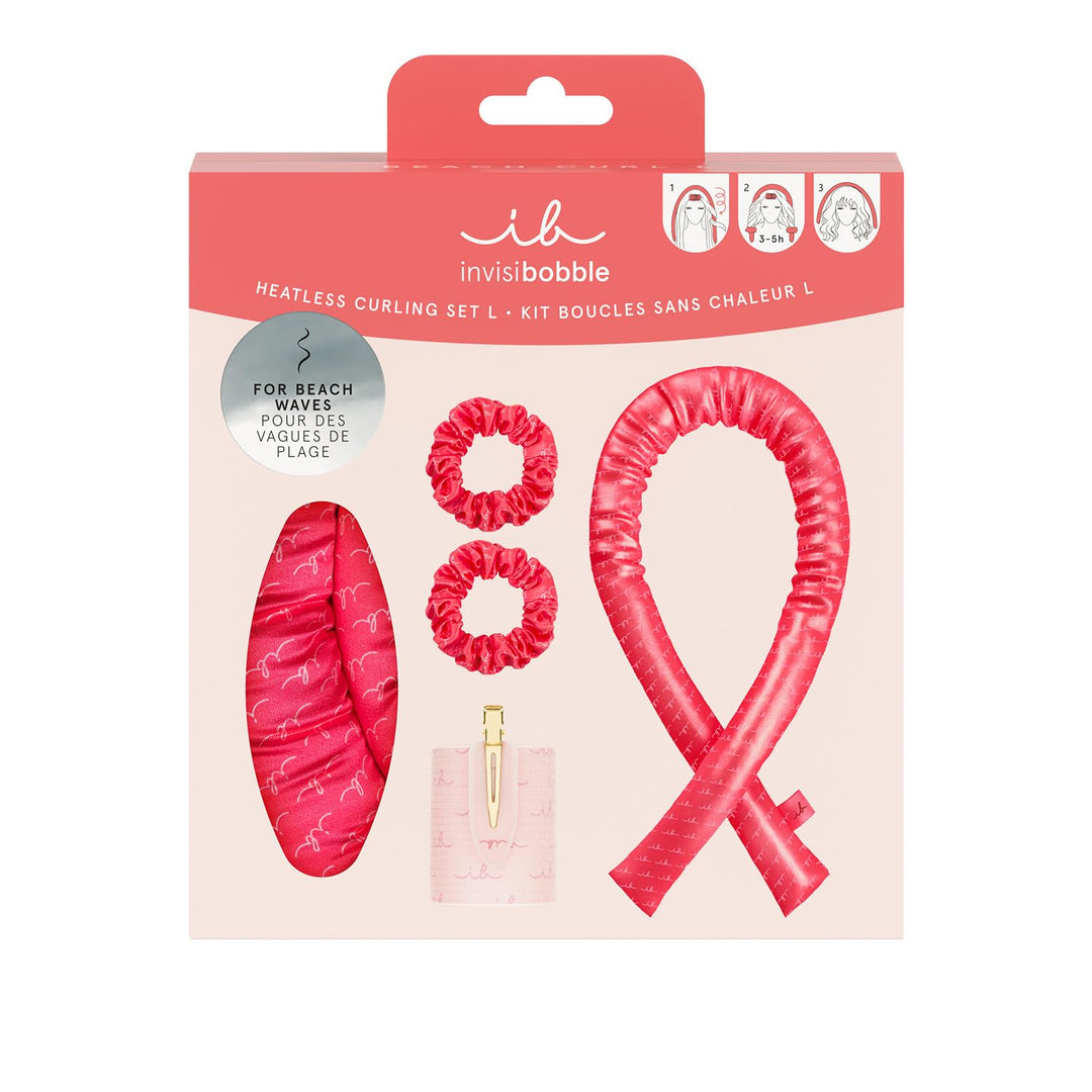 invisibobble GIFT SET Beach Curl L - Hitzefreies Lockenset für grosse, voluminöse Strandwellen – Ent