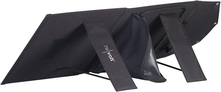 revolt Solar faltbar: Faltbares Solarpanel, 2 monokristalline Solarzellen, MC4-komp., 50 W (Faltbare