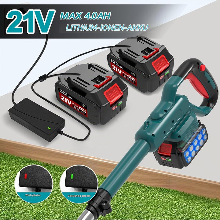 Akku Rasentrimmer für Makita Akku, Rasentrimmer mit Akku 21V×4.0Ah, Freischneider &amp; Motorsense- Inkl