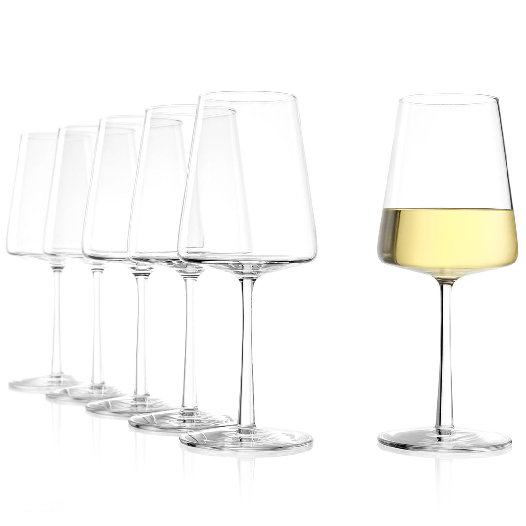 Stölzle Lausitz Weissweinkelche Power 400 ml I Weissweingläser 6er Set I Moderne Weingläser spülmasc