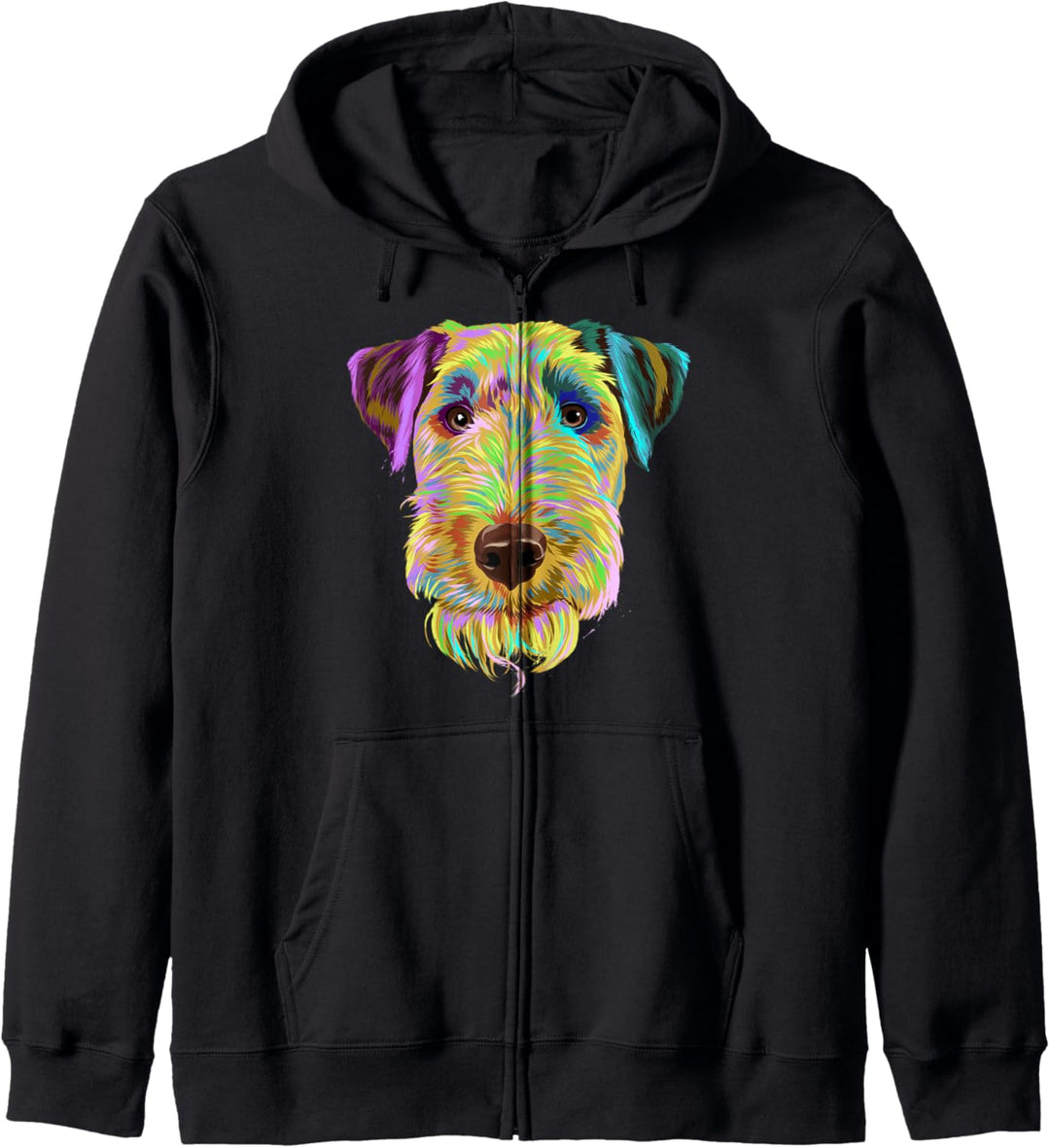 Hund Welsh Terrier Kapuzenjacke