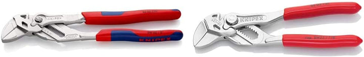 KNIPEX Zangenschlüssel (250 mm) 86 05 250 & 86 03 125 Mini-Zangenschlüssel Zange und Schraubenschlüs