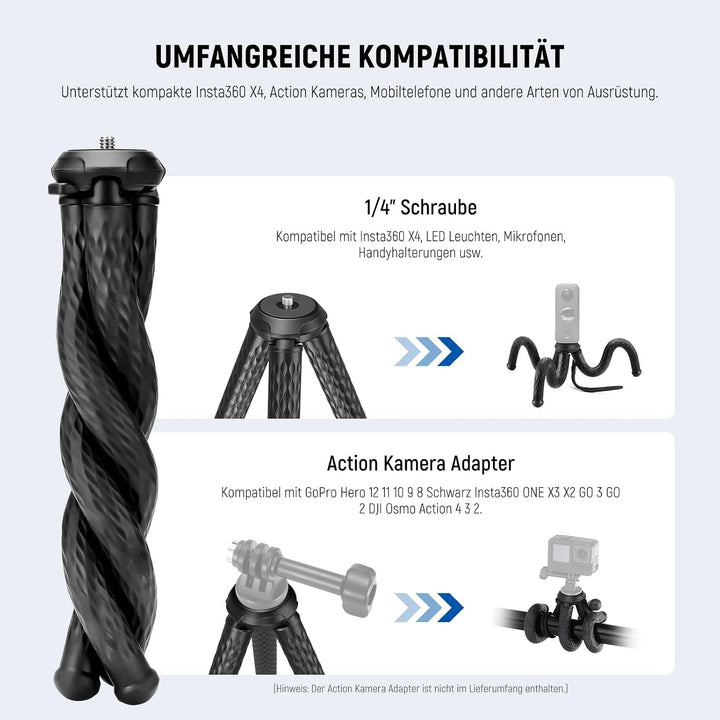 NEEWER Magnetische Flexible Handy Stativ kompatibel mit iPhone 15 Pro Max 14 Magsafe Serie Android M