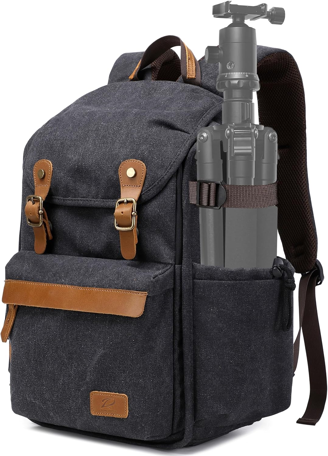 Padwa Lifestyle Kamerarucksack - Gewachstem Memory Canvas Kamerarucksack mit 16“ Laptop-/Objektivfac