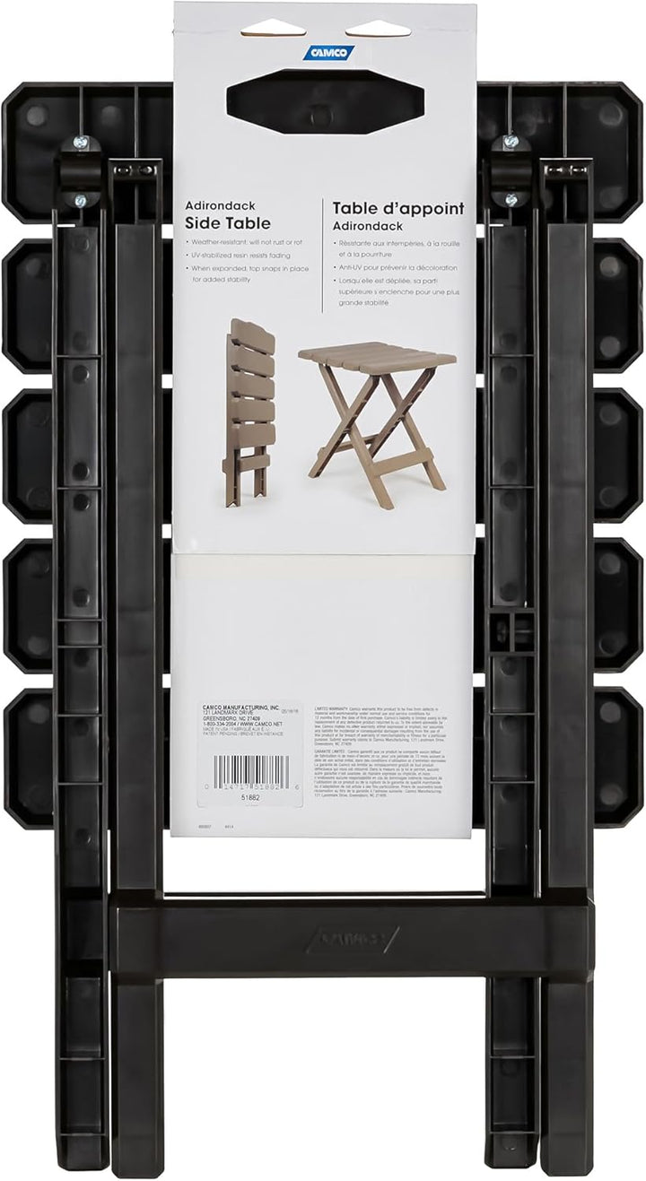 Camco 51882 Patio-Side-Tables Regular Braun, Regular Braun