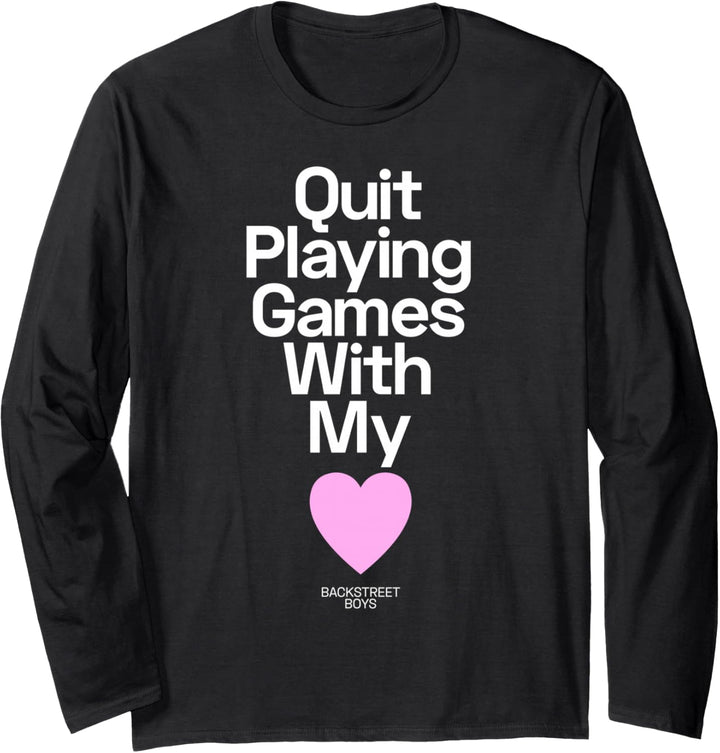 Backstreet Boys – Quit Playing Games Heart Langarmshirt