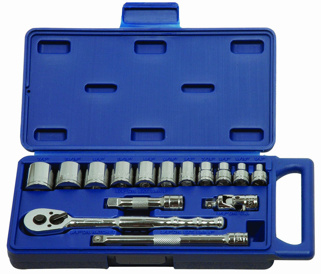 Williams 50667 Drive Socket und Drive Werkzeug Set, 50663 9,5 mm (3/8 Zoll) 15 Piece (SAE), 9,5 mm (