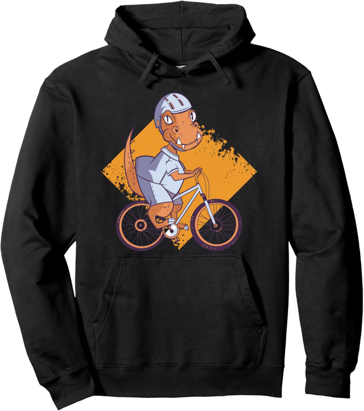 Dinosaurier Dino Radsport Radfahrer Fahrrad Bike Geschenk Pullover Hoodie