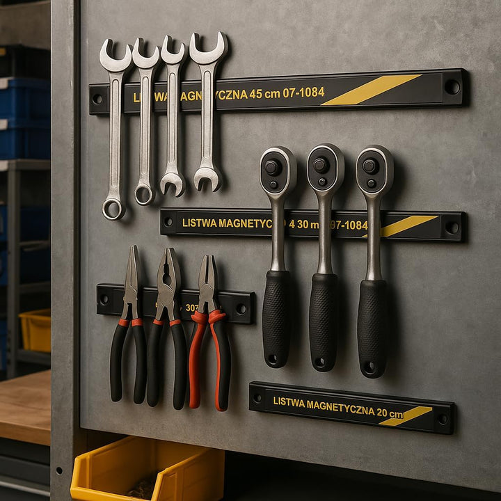 RESSER Magnetleisten Set 3-teilig Werkzeughalter Magnetisch Wandhalterung Werkzeug Organizer Werksta