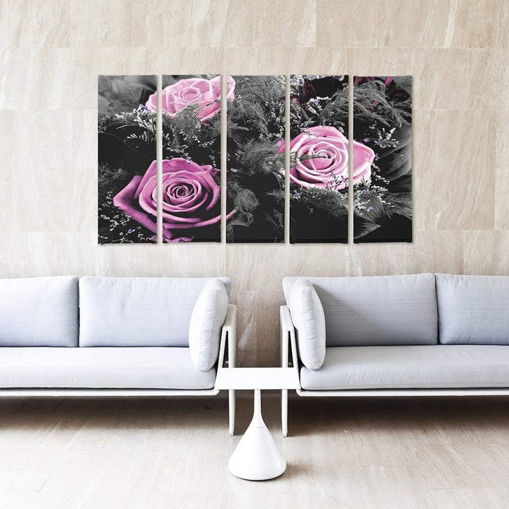 Feeby. Leinwandbild - 5 Teile - Bilder, Wand Bild, Wandbilder, Kunstdruck XXL, 5-Teilig, Typ C, 200x
