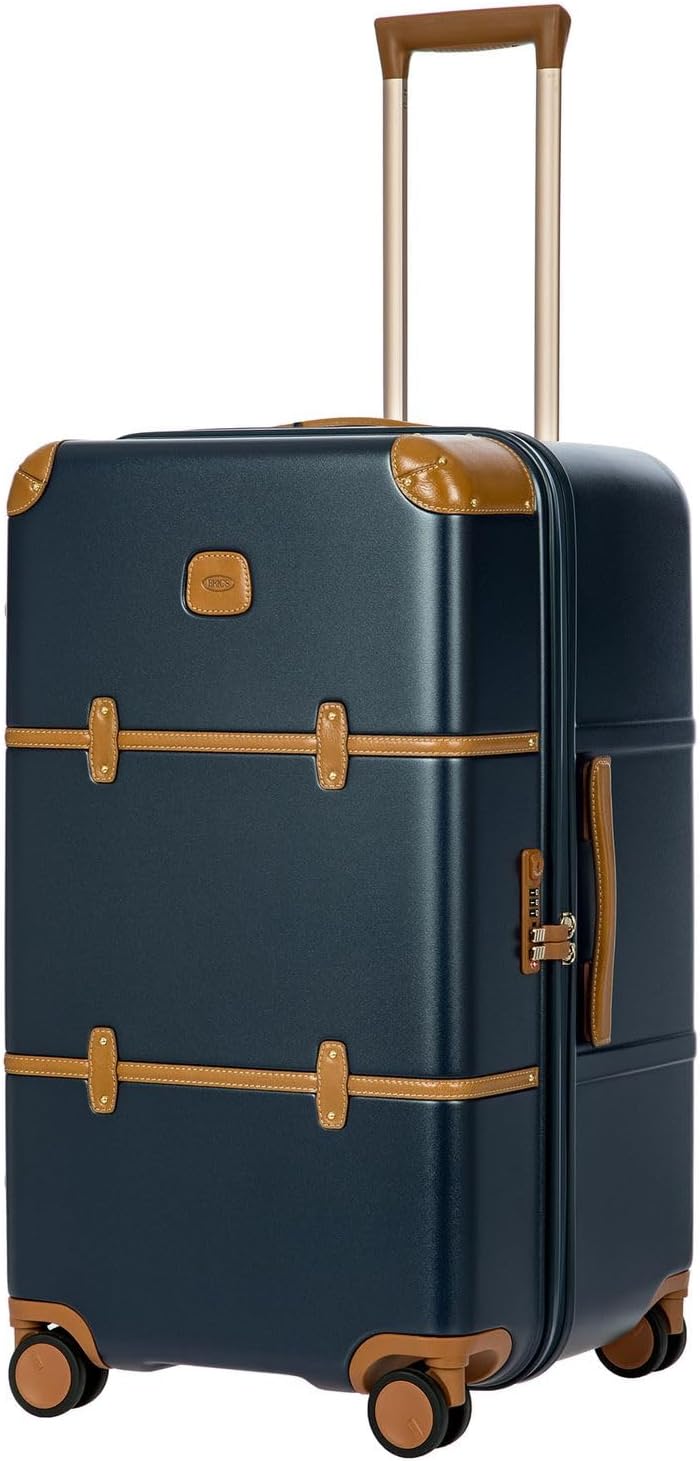Brics Bellagio Trunk - 4-Rollen Trolley 74 cm blue tobacco Einheitsgrösse Blue Tobacco, Blue / Tan