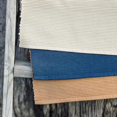 LINUM Uni 4-er Pack Tischsets 35x46 cm, 100% Gerippte Baumwolle, Abwaschbar, Burgunderrot