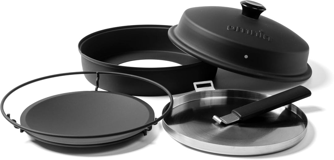 Omnia® Stovetop Pizza Oven – Tragbarer Pizzaofen für den Herd für Camping, Wohnmobil, Wohnwagen, Bal