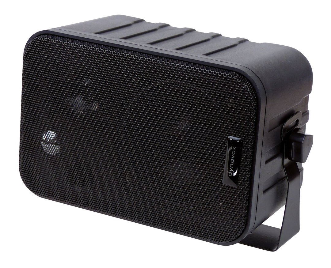 Dynavox 3-Wege Mini-Box mit Halterung für Wandmontage, Paar, Kleiner Surround-Lautsprecher für Heimk