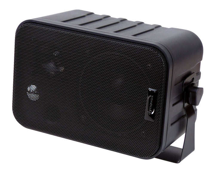Dynavox 3-Wege Mini-Box mit Halterung für Wandmontage, Paar, Kleiner Surround-Lautsprecher für Heimk