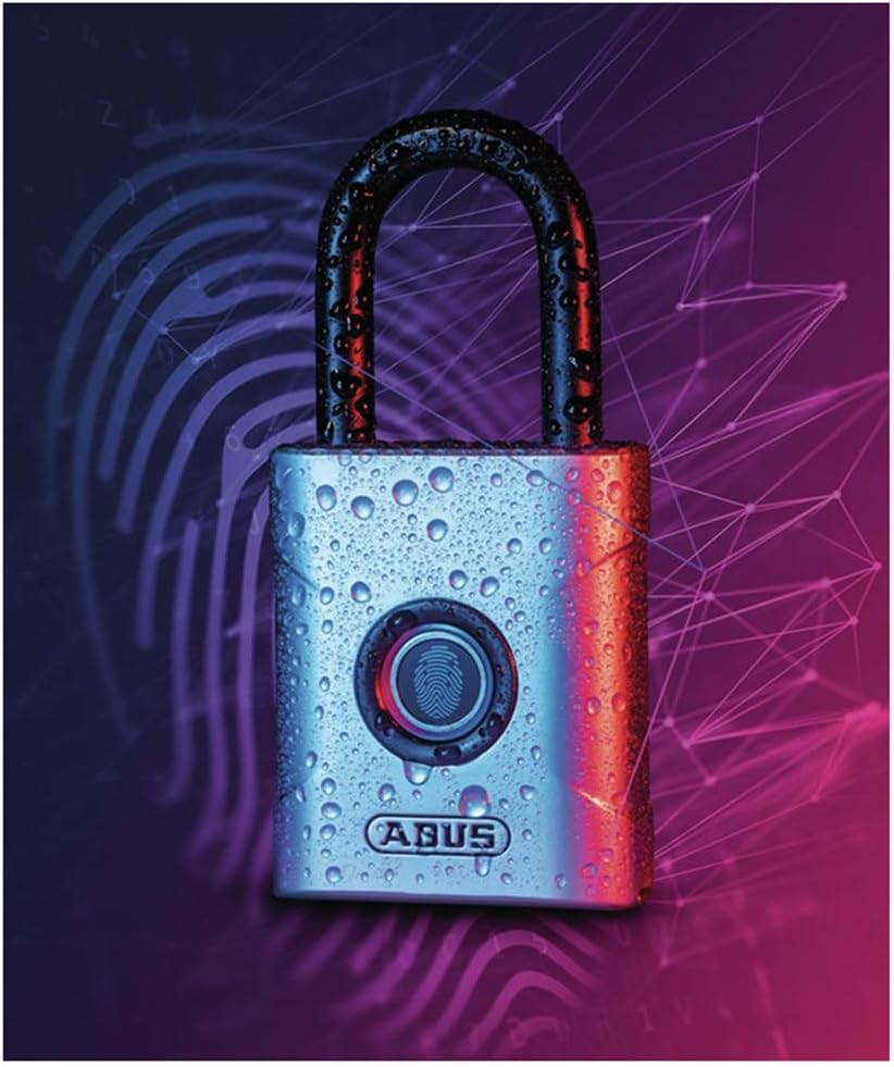 ABUS Touch 57/50 Fingerabdruck-Schloss - schlüsselloses, wetterfestes Vorhängeschloss - IP66 & IP68