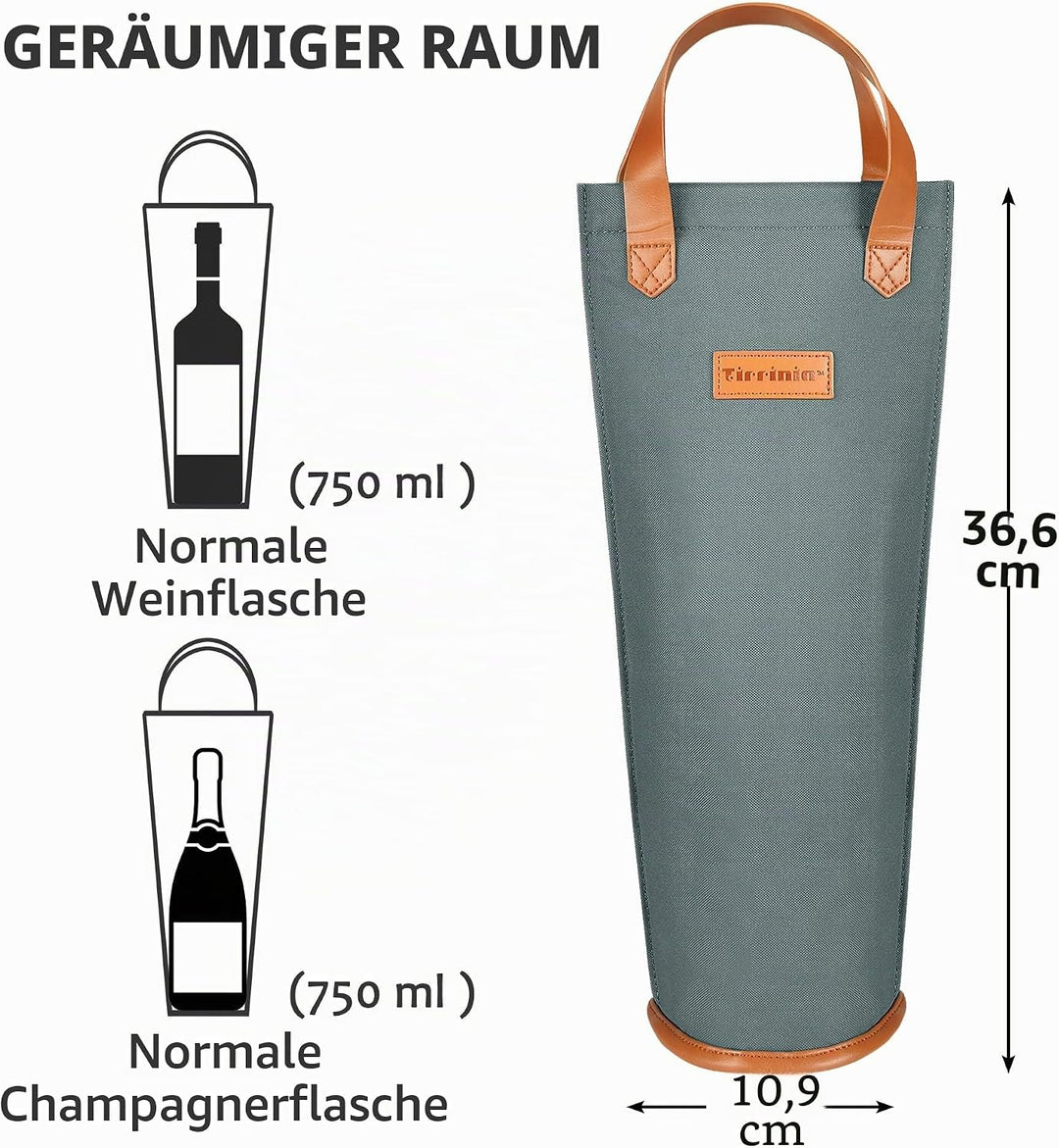Kato Tirrinia Kühltasche Klein 1 Flaschen, Kleine Kühlbox Mini-kühltasche Männerhandtasche Bier, Fla