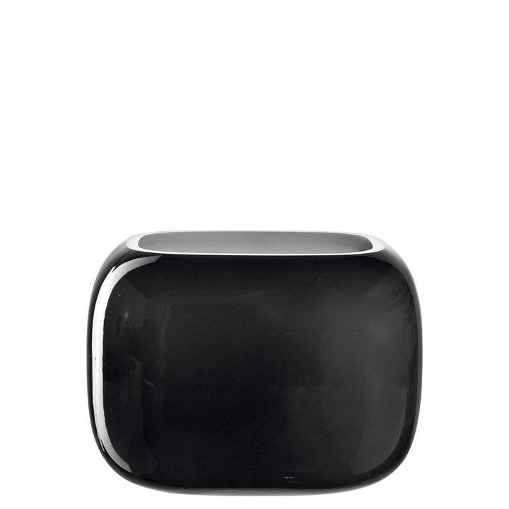 LEONARDO HOME Vase MILANO 13x18x14 cm grau 041660, Glas Grau 13x18x14 cm, Grau 13x18x14 cm