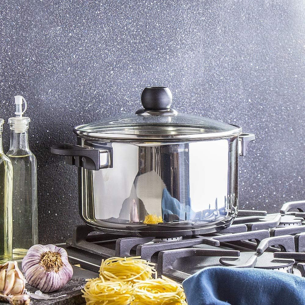 AMBITION Kochtopf mit Deckel VIKOS 5,8L Topf Suppentopf Gemüsetopf Kartoffeltopf Sossentopf Edelstah