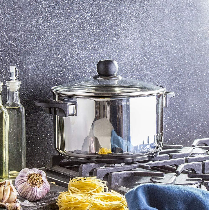 AMBITION Kochtopf mit Deckel VIKOS 5,8L Topf Suppentopf Gemüsetopf Kartoffeltopf Sossentopf Edelstah