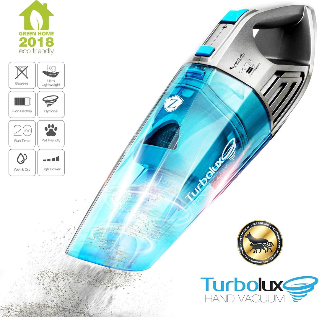TurboTronic - Zyklon Akku Handstaubsauger, Staubsauger mit 14,8V LI-IONEN Power, starke Saugkraft (4