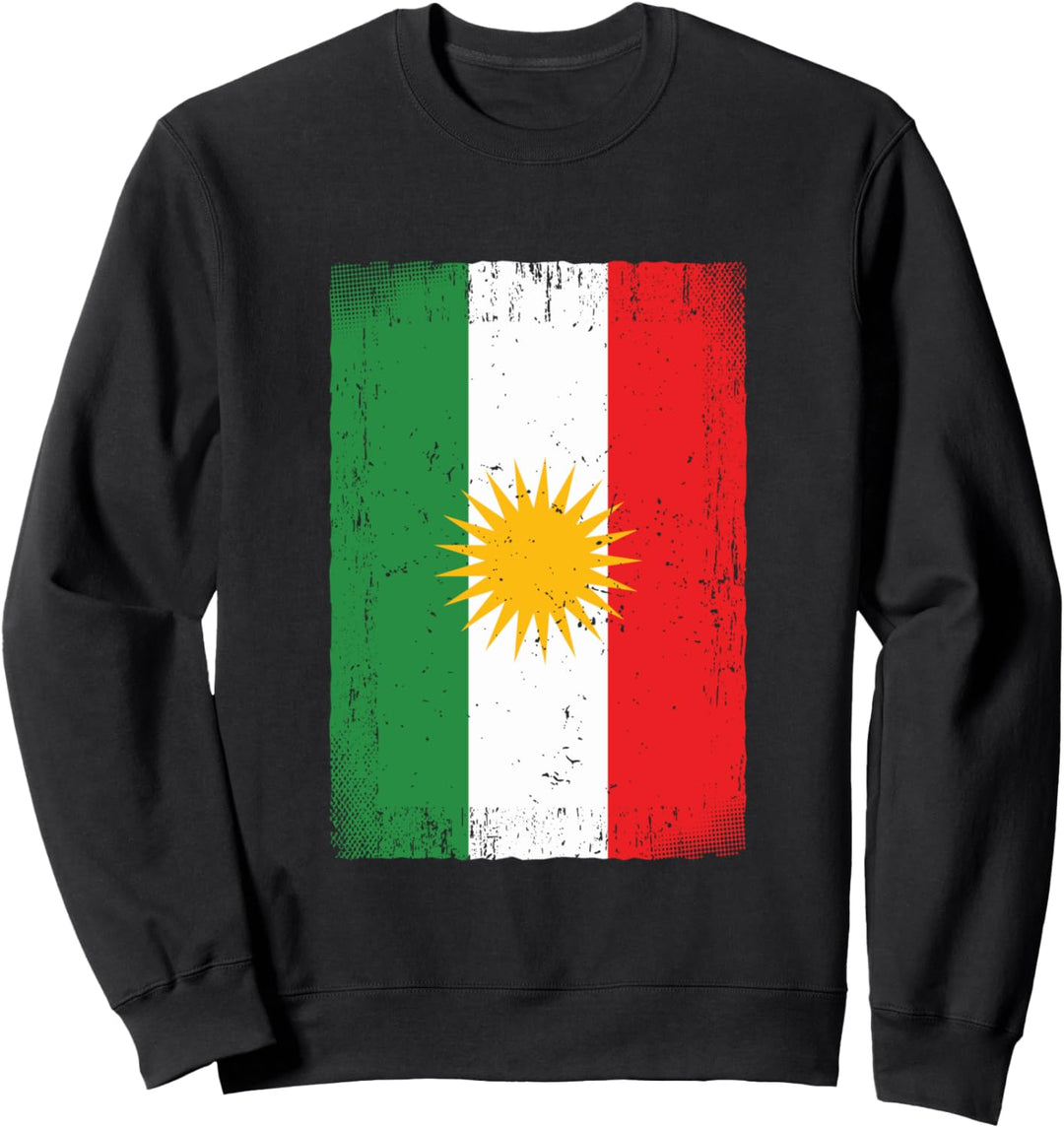 Kurdische Flagge von Kurdistan Sweatshirt