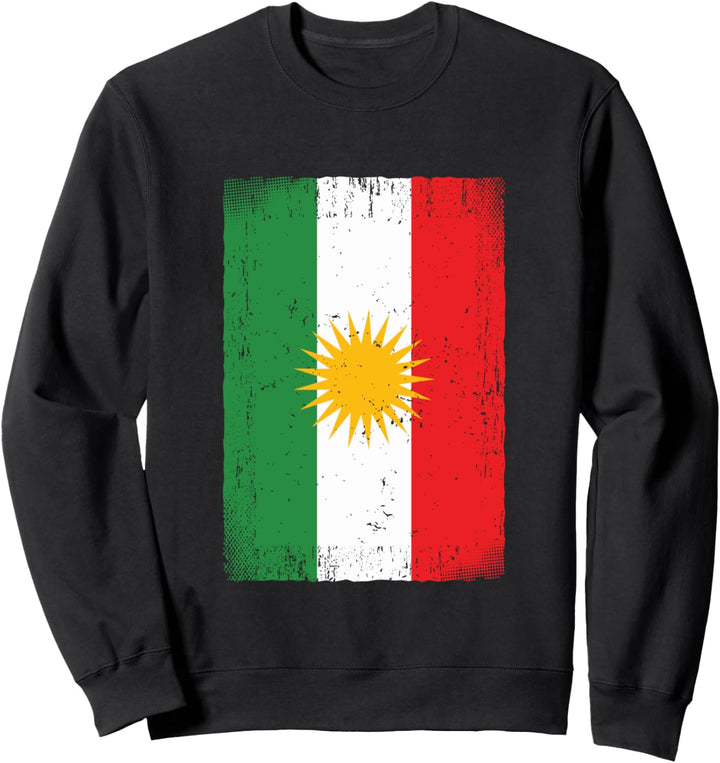 Kurdische Flagge von Kurdistan Sweatshirt