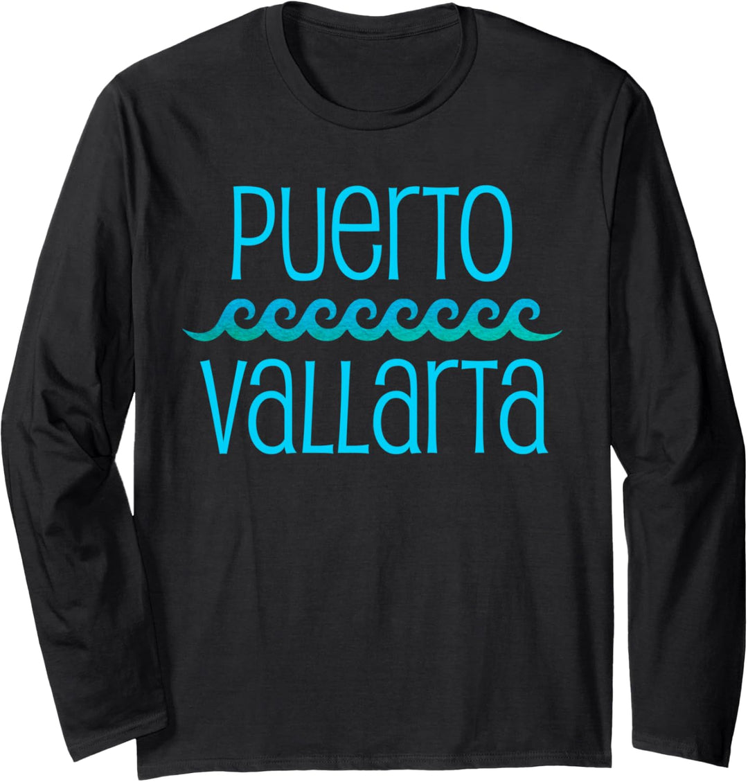 Puerto Vallarta Beach Surf Travel Holiday Tourist Souvenir Langarmshirt