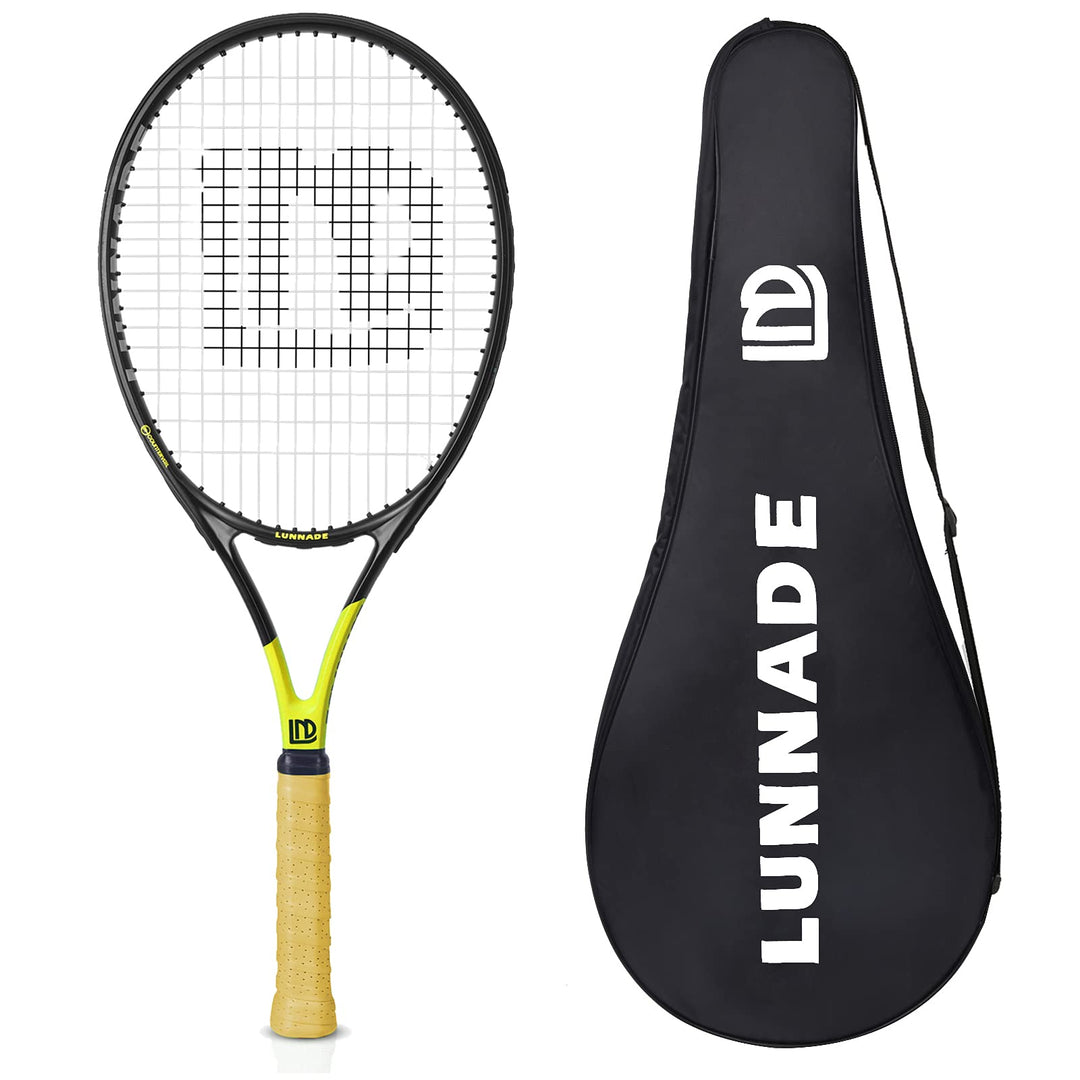 LUNNADE Tennisschläger für Erwachsene, 27 Zoll Leicht Tennisschläger mit Hülle, Geeignet für Damen H