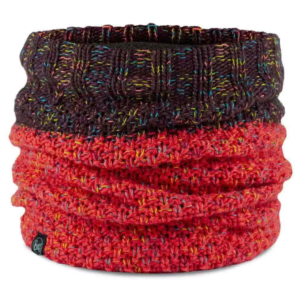 Buff Knitted & Fleece Neckwarmer, koralle(jannacoral), Gr.