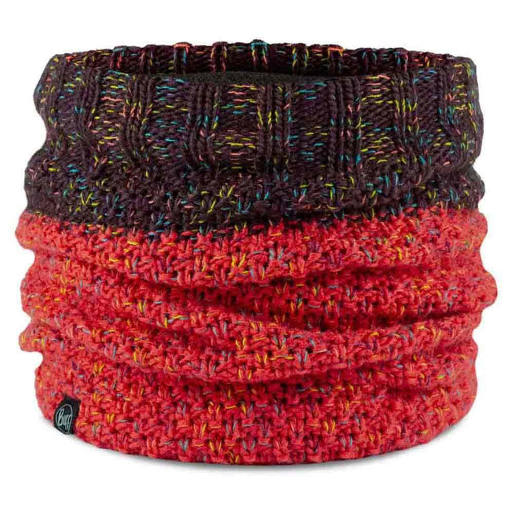 Buff Knitted & Fleece Neckwarmer, koralle(jannacoral), Gr.