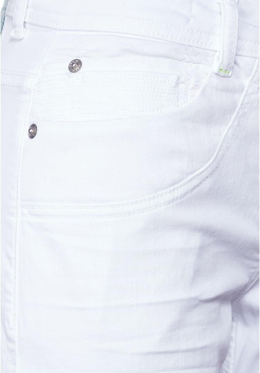 Cecil Damen Jeanshose Tapered 30W / 30L Weiss, 30W / 30L Weiss