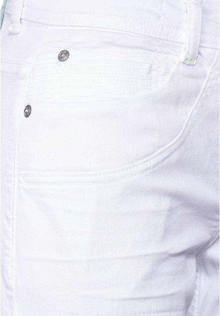 Cecil Damen Jeanshose Tapered 30W / 30L Weiss, 30W / 30L Weiss