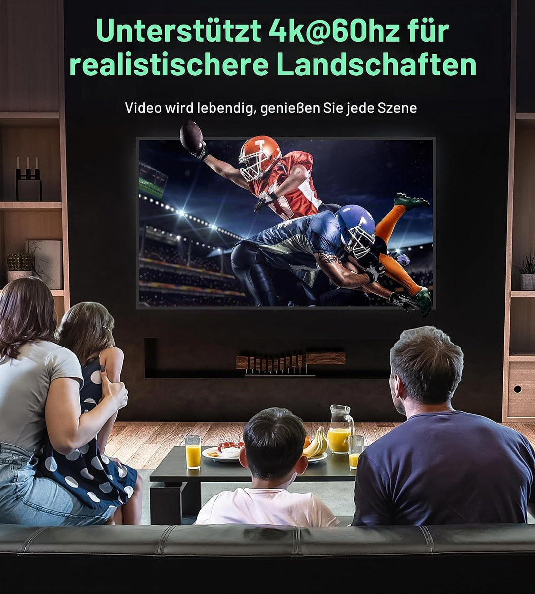 HDMI Splitter HDMI Switch, GANA 4K HDMI Splitter Bidirektionaler 2 In 1 Out oder 1 In 2 Out HDMI Ver