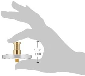 Manfrotto 208 Adapterplattform 1 cm (3/8 Zoll) mit Bolzen 1,6 cm (5/8 Zoll) Single, Single