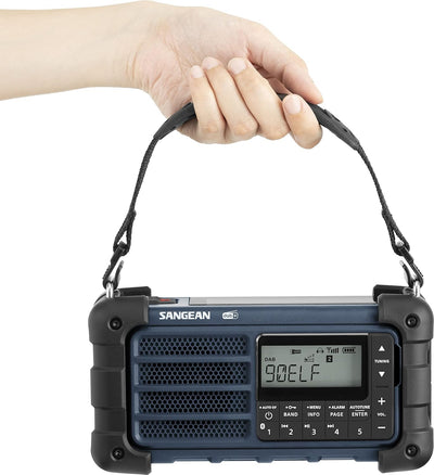 Sangean MMR-99 Outdoorradio DAB+, DAB, UKW Notfallradio, Bluetooth® Solarpanel, spritzwassergeschü m