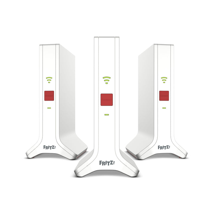 FRITZ!Mesh Set 4200 3er-Set (3x FRITZ!Repeater, ideal für Internetrouter oder Glasfasermodem (ONT),