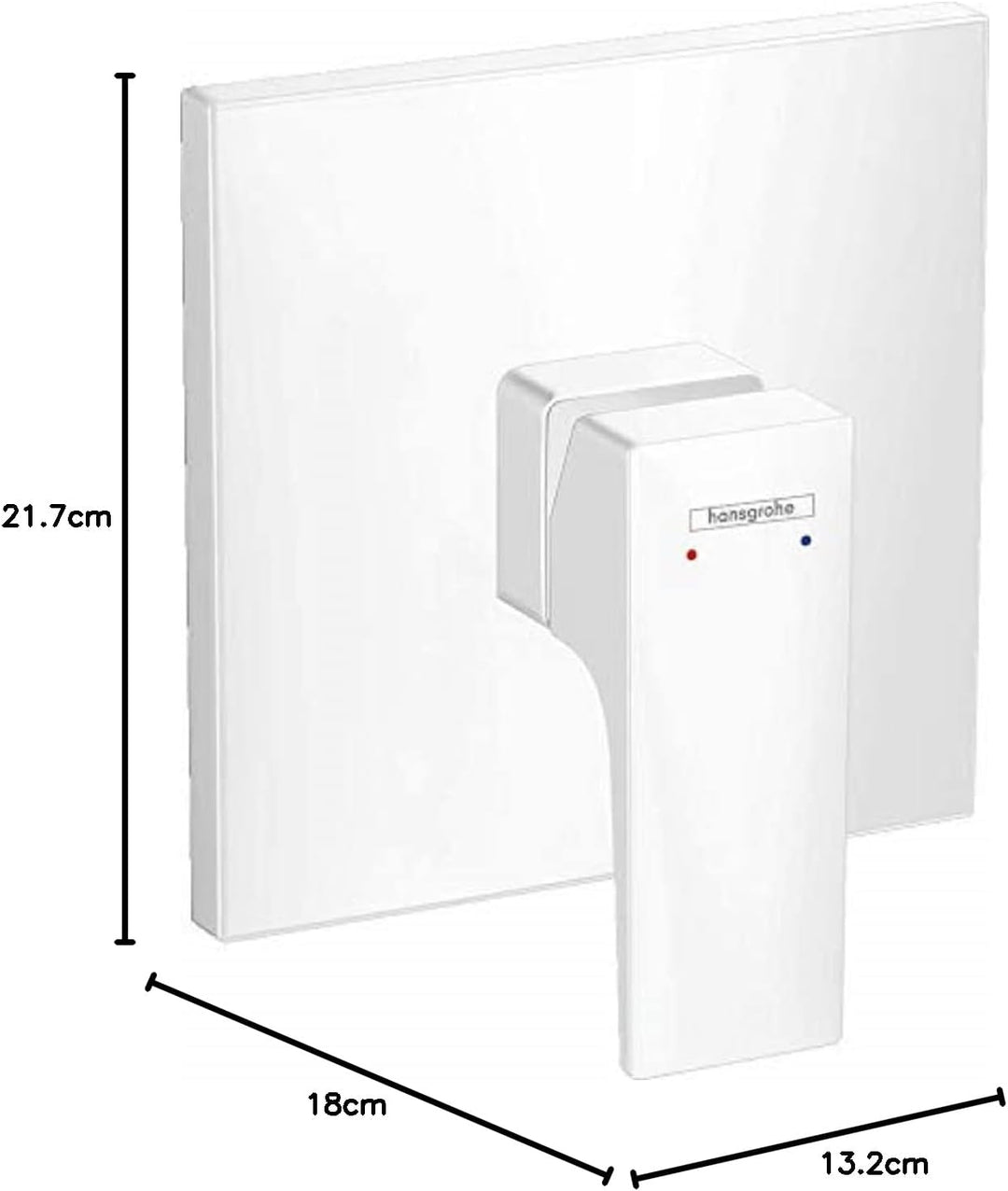 hansgrohe Duscharmatur Metropol, Unterputz Einhebel-Brausemischer, Mattweiss