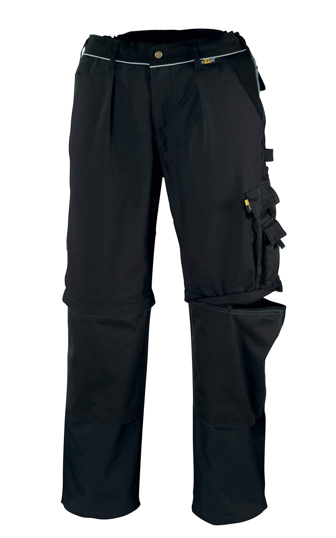 teXXor 2-in-1 Arbeitsbundhose Canvas 320 mit Cordura, 20-008358-24,Schwarz( Black) ,24 Schwarz( Blac