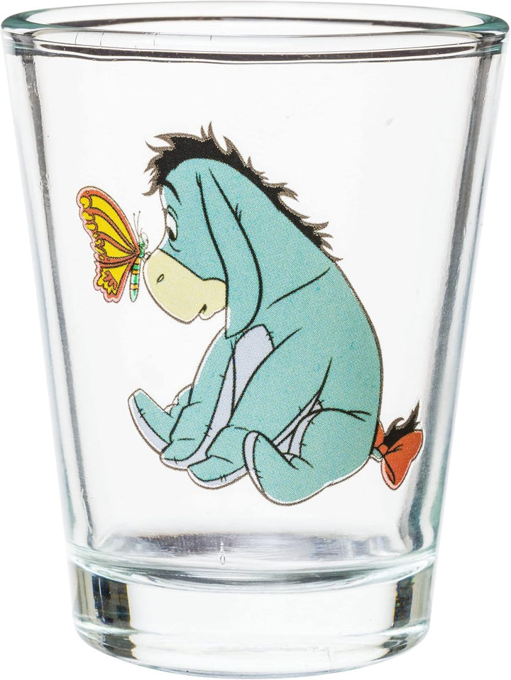 Silver Buffalo Disney Winnie Puuh Retro Art Mini-Glas-Set, 42,5 ml, 4 Stück Winnie The Pooh, Winnie