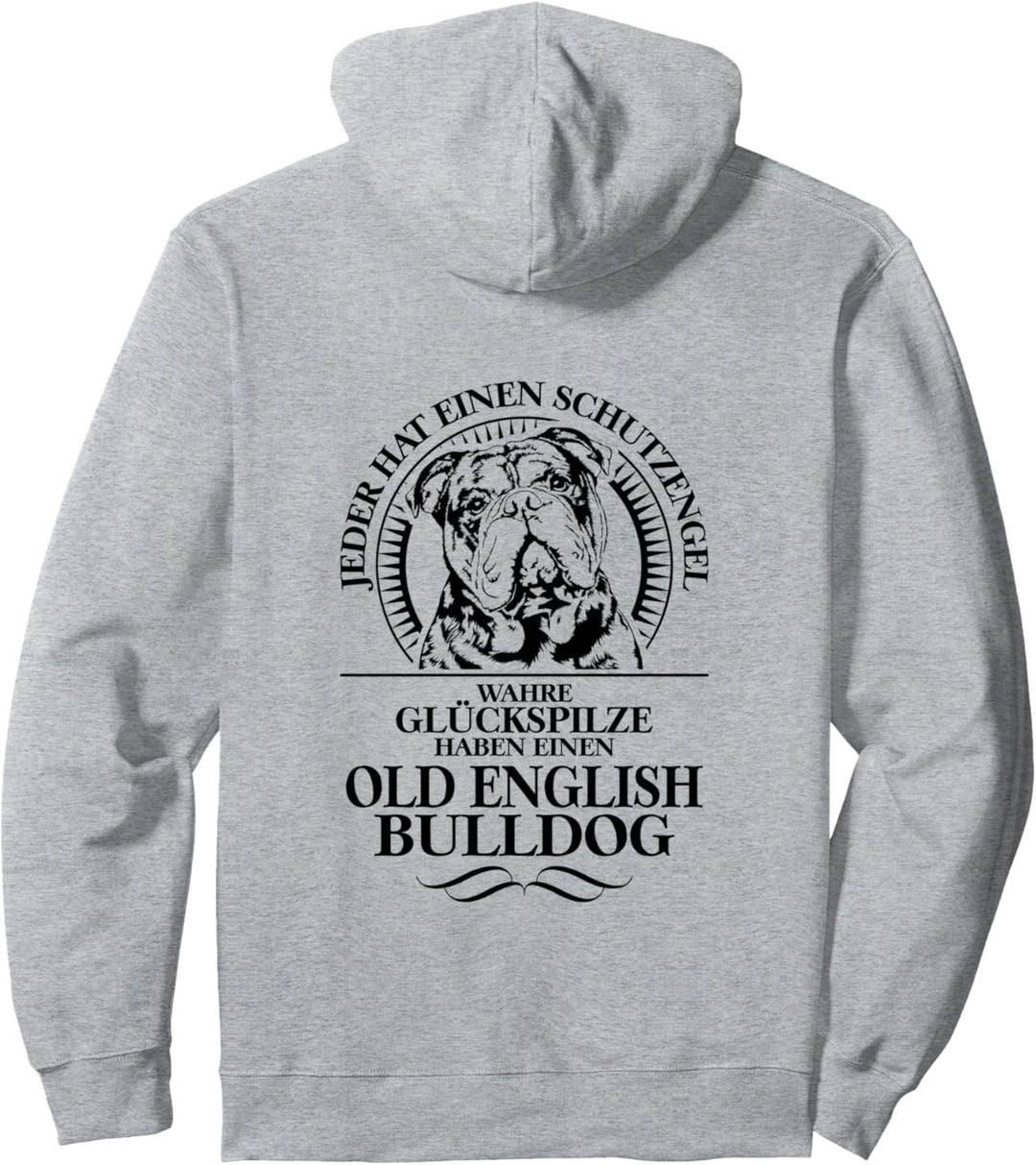 Old English Bulldog Schutzengel Hunde OEB Hundespruch Pullover Hoodie