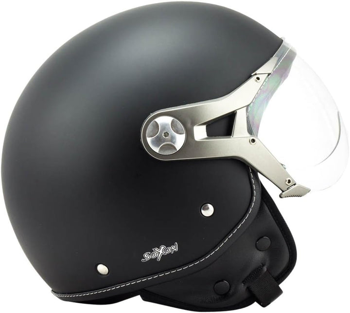 Soxon® SP-325 Mono „Night“ · Jet-Helm · Motorrad-Helm Roller-Helm Scooter-Helm Moped Mofa-Helm Chopp