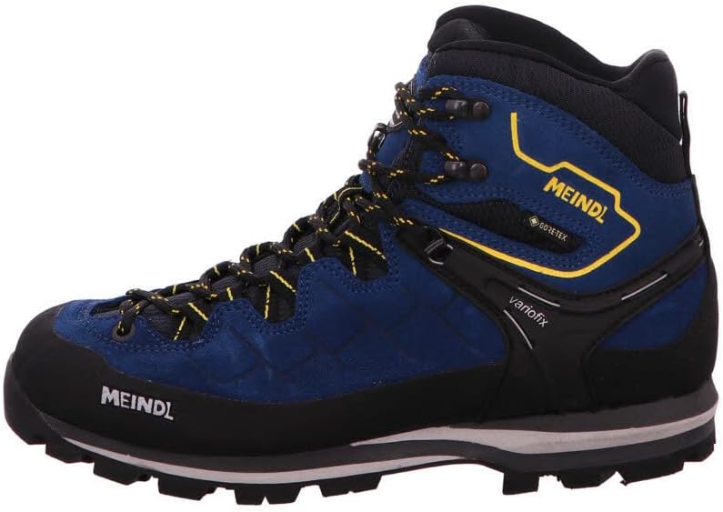 Meindl Herren Wanderstiefel 41.5 EU Marine Gelb, 41.5 EU Marine Gelb