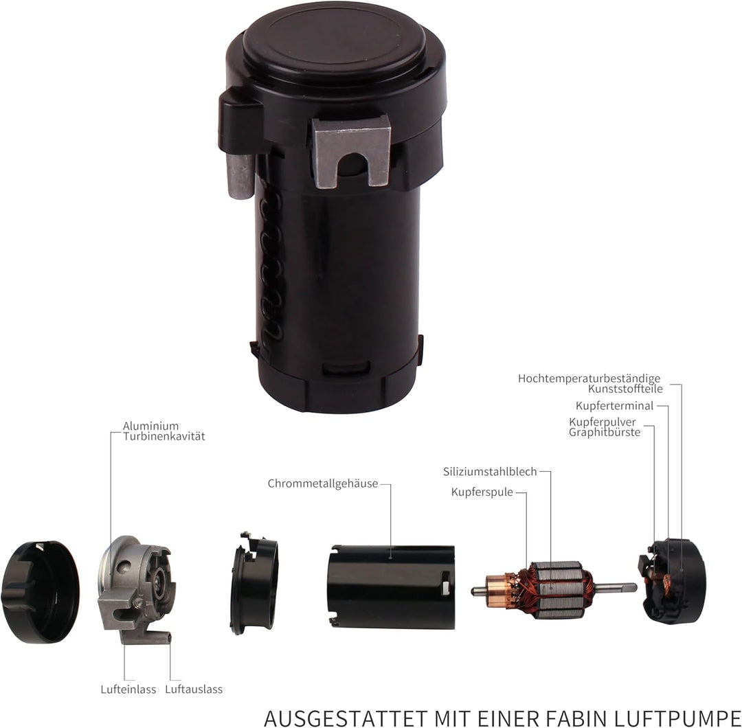 FARBIN Auto Horn 12V 150db Super Loud Air Horn, Dual Trompete Zug Horn Kit für LKW, LKW Horn mit Kom