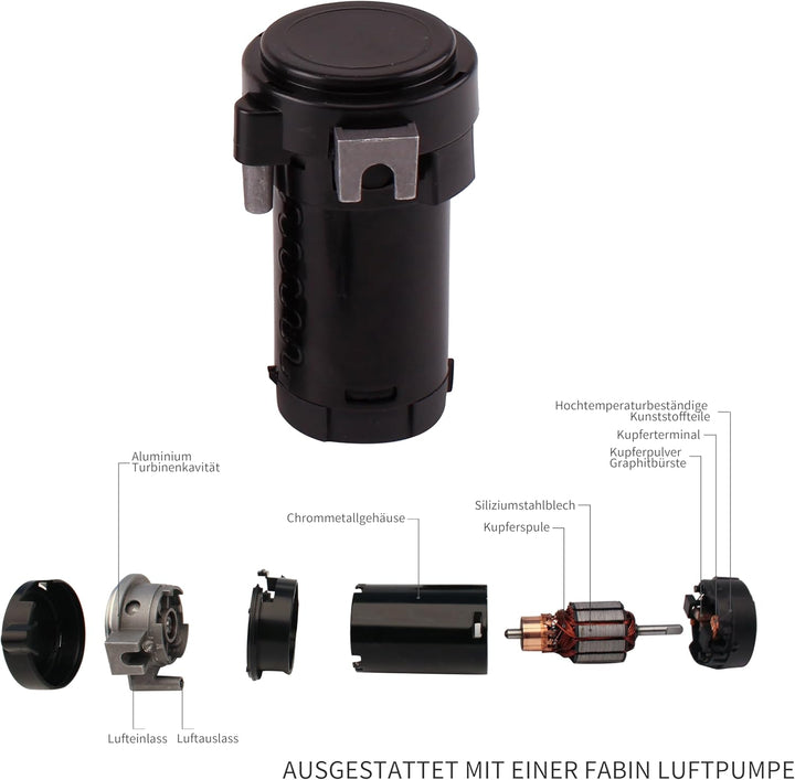 FARBIN Auto Horn 12V 150db Super Loud Air Horn, Dual Trompete Zug Horn Kit für LKW, LKW Horn mit Kom