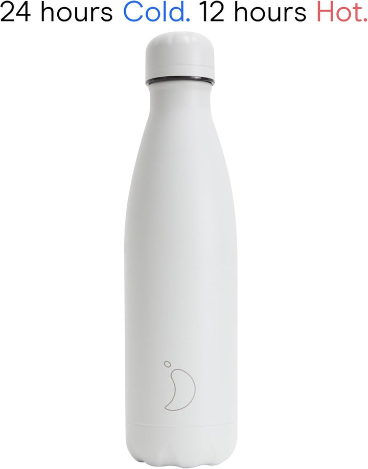 Chilly's Original Trinkflasche - Isolierflasche aus Edelstahl, Wiederverwendbare Thermoflasche für h