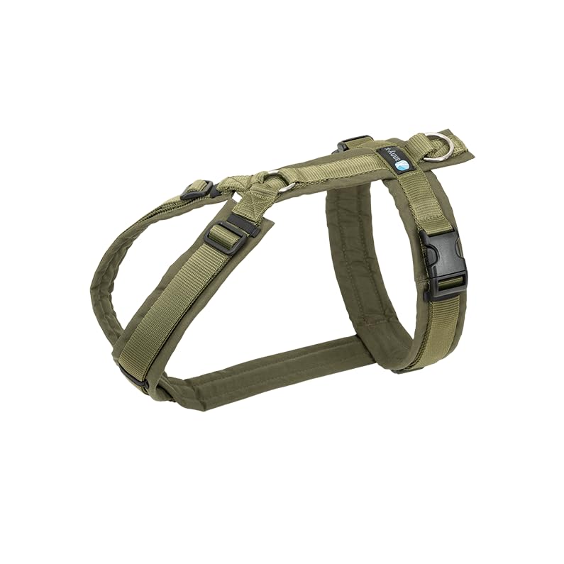 Anny-X Brustgeschirr Fun Oliv-Oliv | Hundegeschirr Grösse S-Kurz (Brustumfang 52-64 cm) Small-Short,