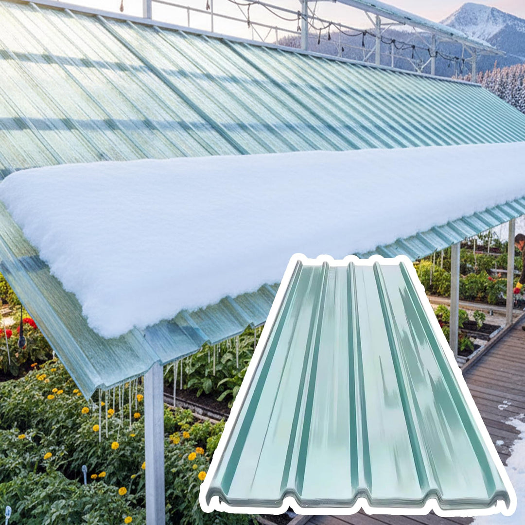 Dachplatten Wellplatten Transparent 35x47in 10pcs FRP-Tageslichtplatten Isolierende Dachabdeckungen