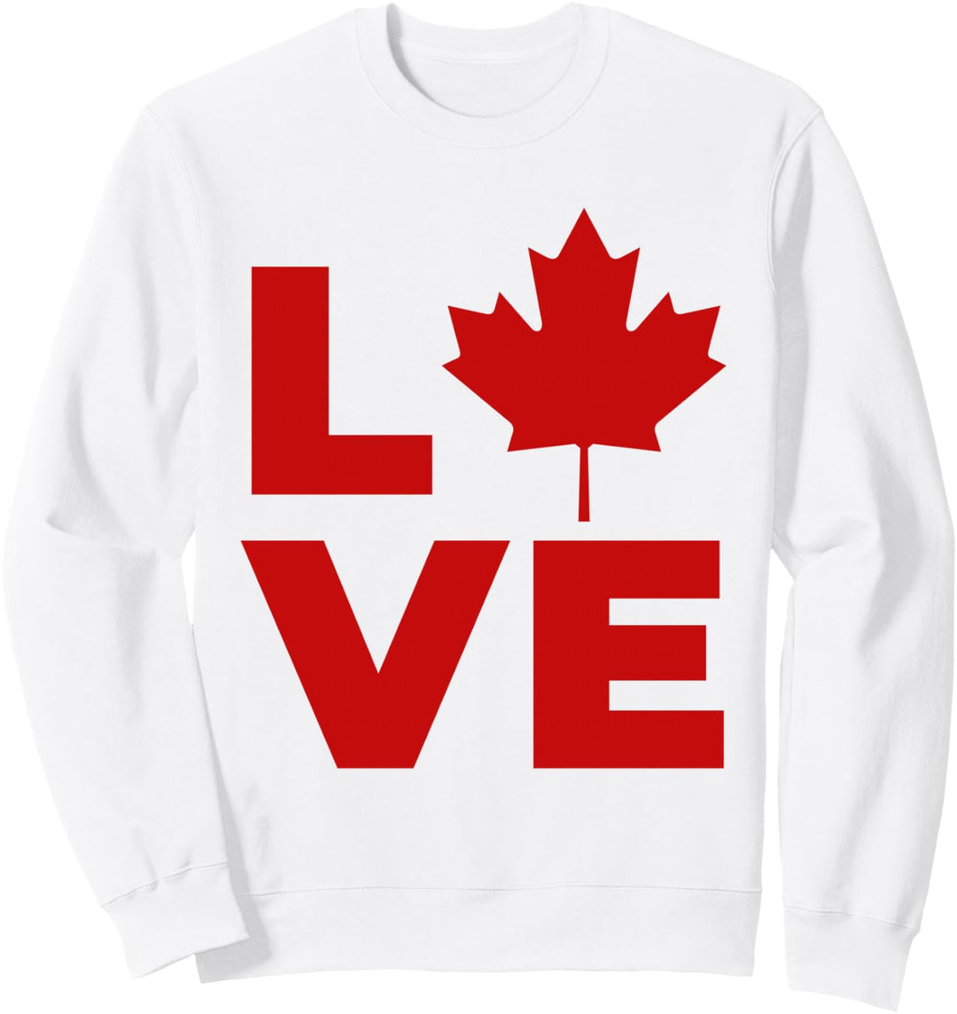 Kanada Flagge Liebe Liebe LVE Canada Ahorn Blatt Sweatshirt