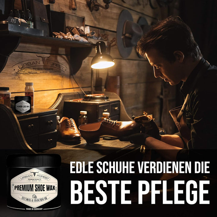 URBAN FOREST SPARSET Schuh Reiniger + Schuhwachs Farblos | Professionelle Schuh-Reinigung & Schuh-Pf